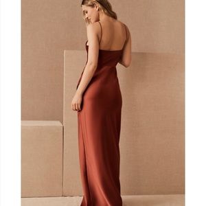 BHLDN Freya satin charmeuse long dress- BRAND NEW WITH TAGS